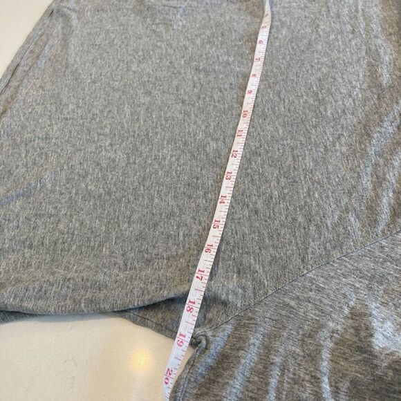 Cuyana Grey Boat Neck Pima Cotton long Sleeve Tee Shirt Medium - Picture 6 of 6